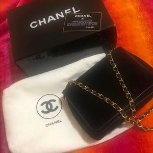 VELVET QUILTED CHANEL BAG
